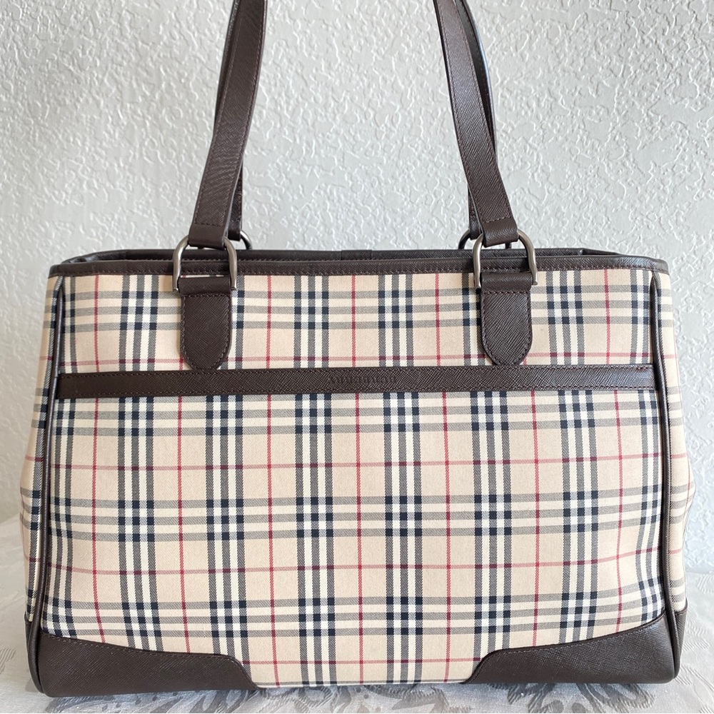 Burberry check tote